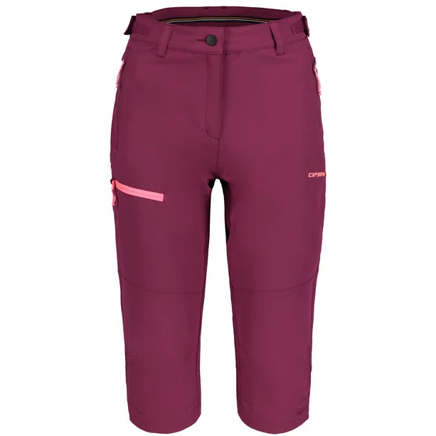 Icepeak Beattie Stretch Capri Trousers Women burgundy 1 Icepeak Beattie Stretch Capri Trousers Women burgundy