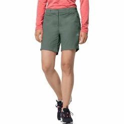 Jack Wolfskin Peak Shorts Women hedge green -Hiking Shorts Sales jack wolfskin peak shorts women hedge green 3