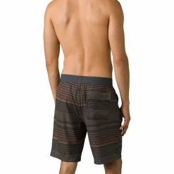 Prana Super Mojo II Shorts Men black olive stripe -Hiking Shorts Sales prana super mojo ii shorts men black olive stripe 3