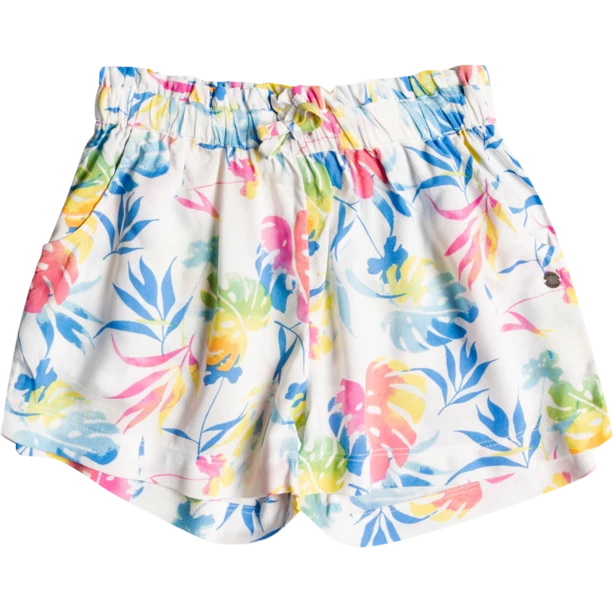 Roxy Rainbow Shower Shorts Girls snow white surf trippin rg 1 Roxy Rainbow Shower Shorts Girls snow white surf trippin rg