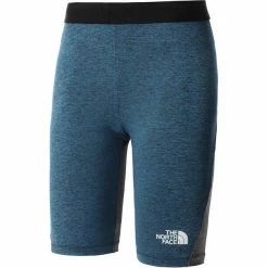 The North Face Ma High Waist Shorts Women banff blue black heather/tnf black