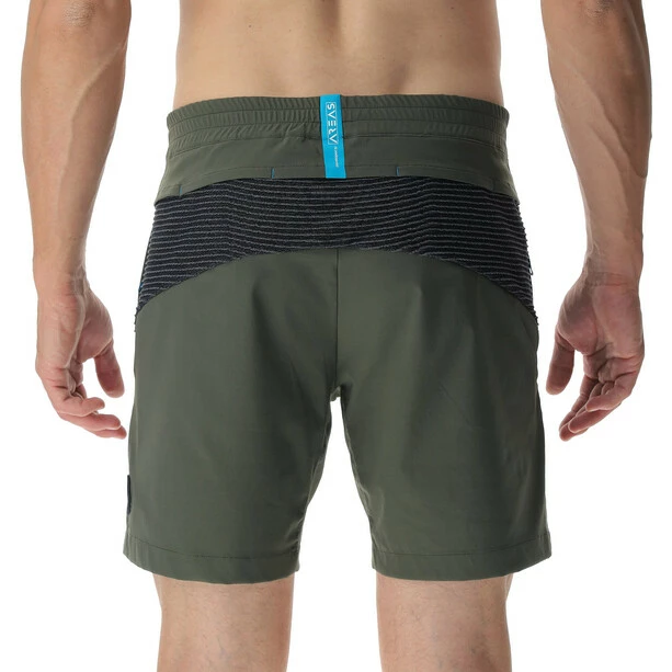 UYN Crossover Stretch Shorts Men army green/black 2 UYN Crossover Stretch Shorts Men army green/black - Image 2