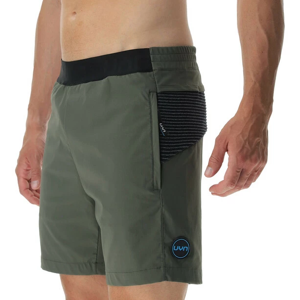 UYN Crossover Stretch Shorts Men army green/black 3 UYN Crossover Stretch Shorts Men army green/black - Image 3